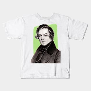 German Composer Robert Schumann illustration Kids T-Shirt